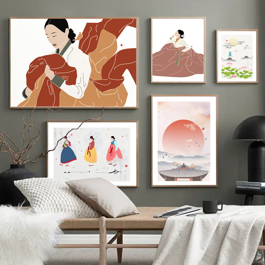Korean Lifestyle Aesthetic - 한국 스타일 Boho 한복 소녀 아시아
